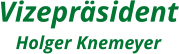 Vizepräsident Holger Knemeyer